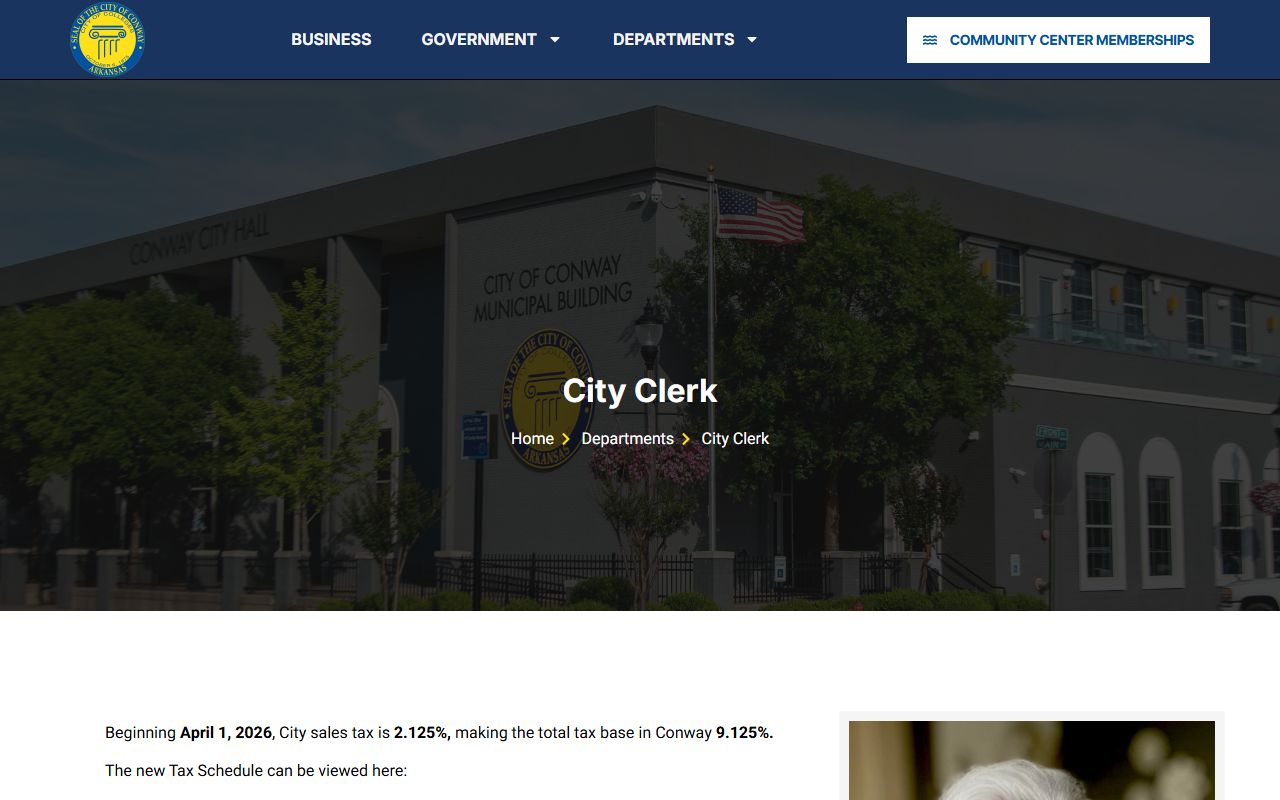 Conway dissolution of marriage city clerk page