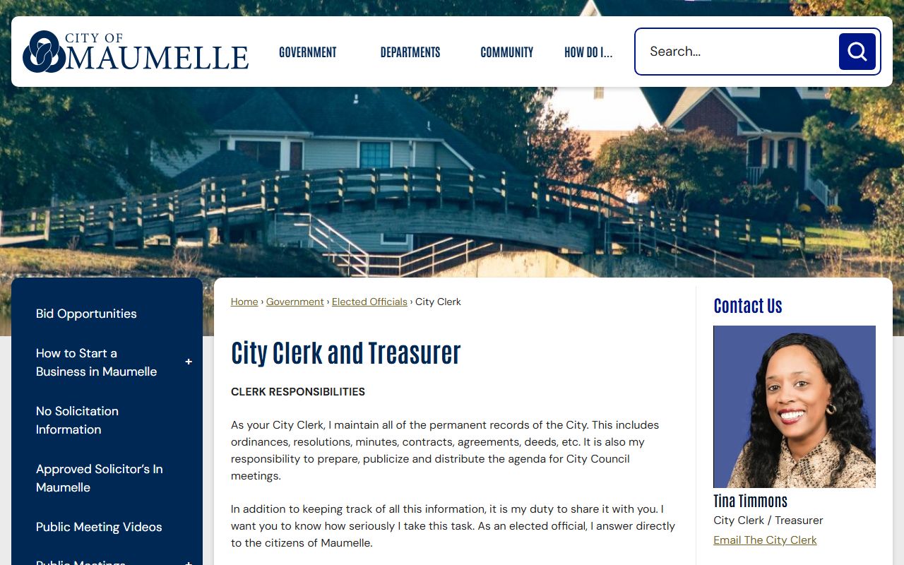 Maumelle dissolution of marriage city clerk records