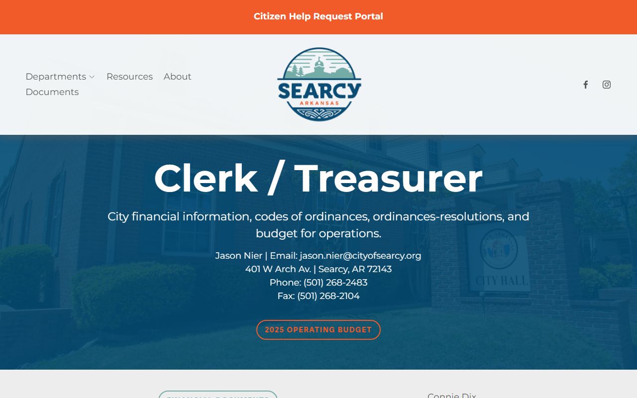 Searcy dissolution of marriage city clerk office