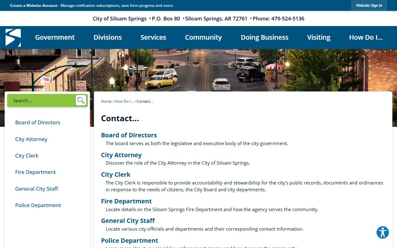 Siloam Springs dissolution of marriage city clerk records