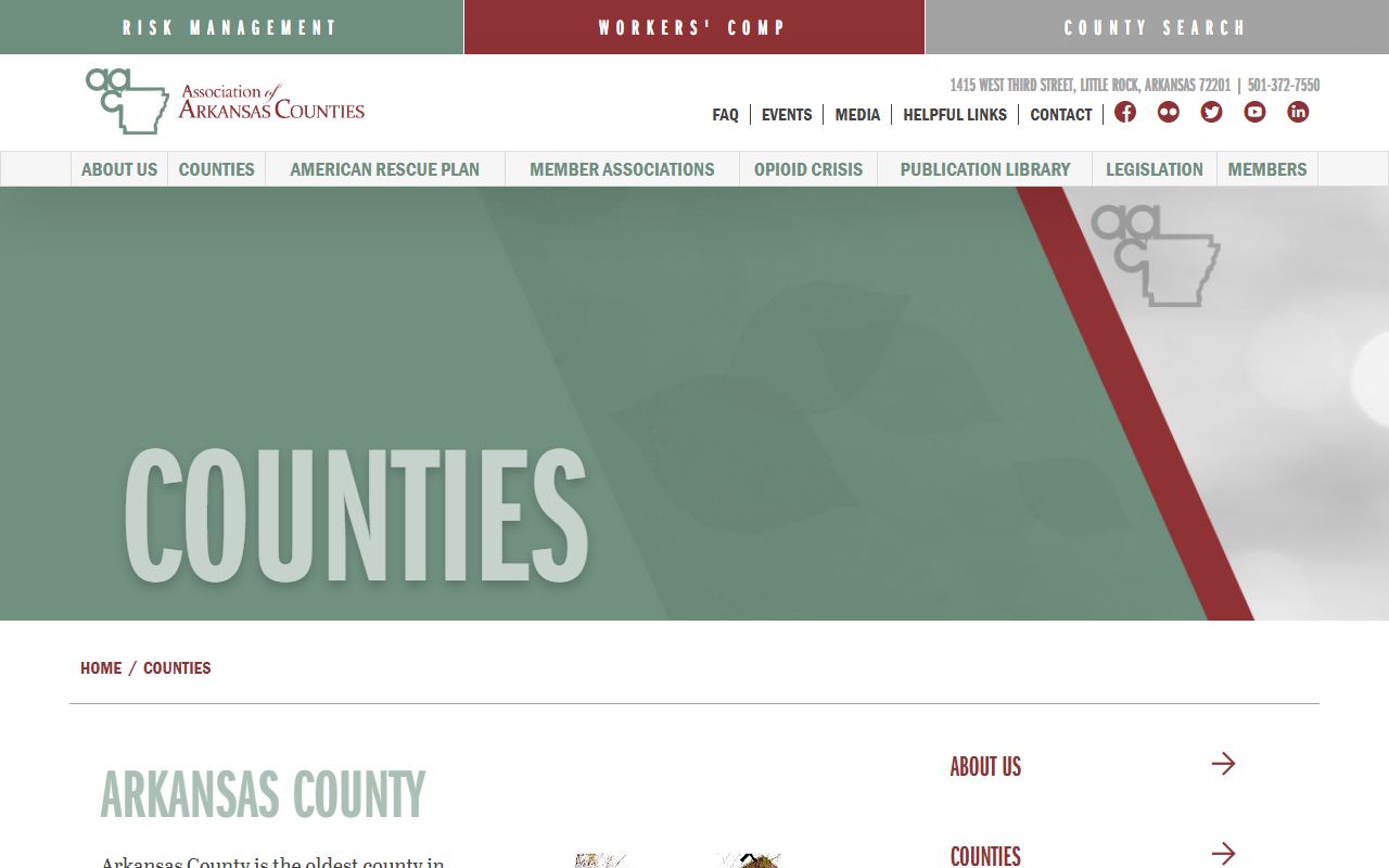 Arkansas County dissolution of marriage county profile page