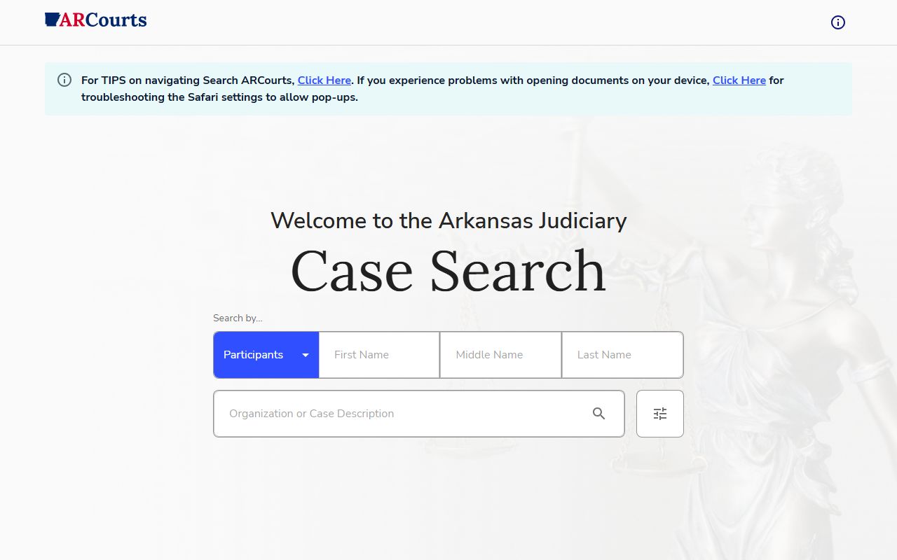 Boone County dissolution of marriage Arkansas CourtConnect case search portal