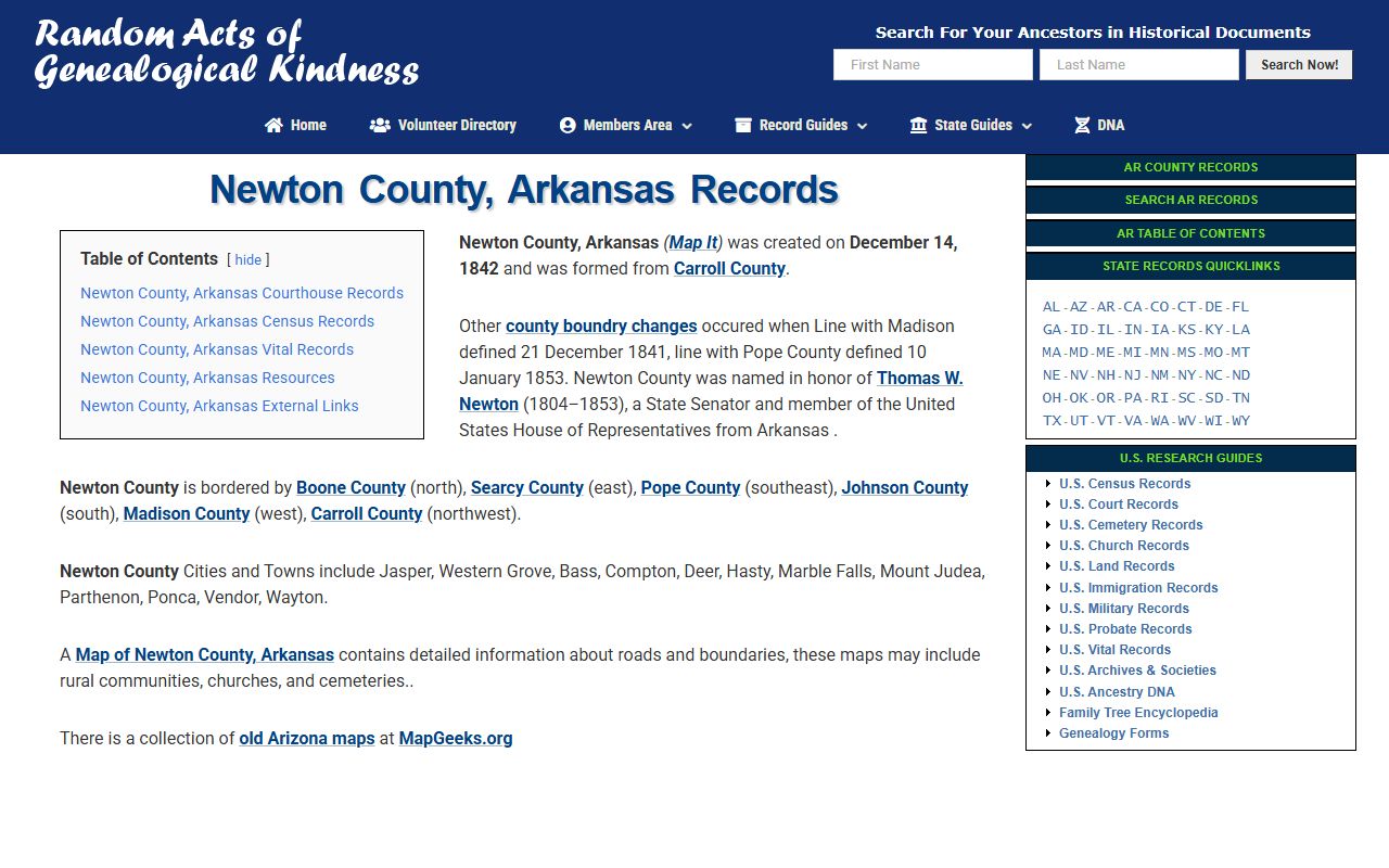 Newton County dissolution of marriage genealogy and records resource
