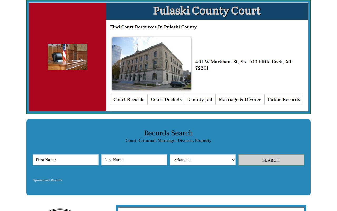 Pulaski County dissolution of marriage court website