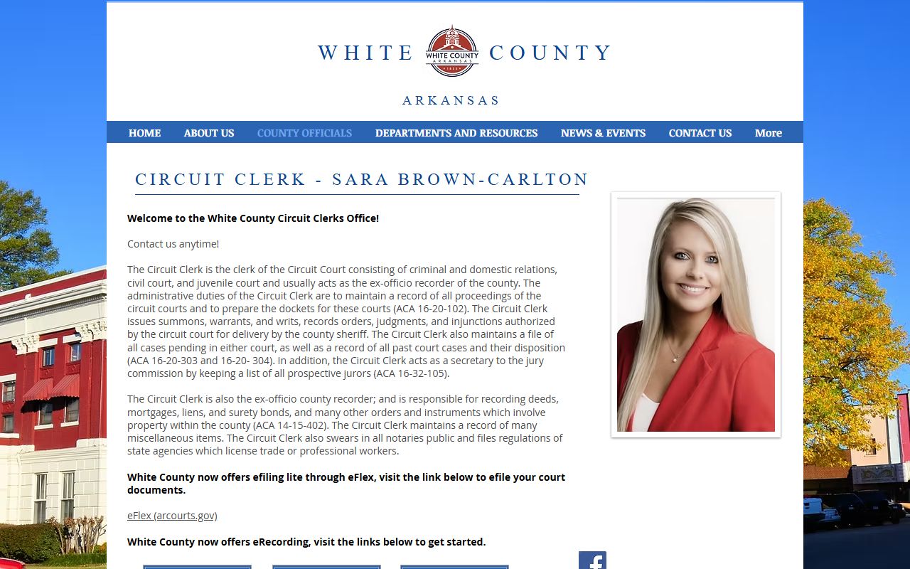 White County dissolution of marriage Circuit Clerk website