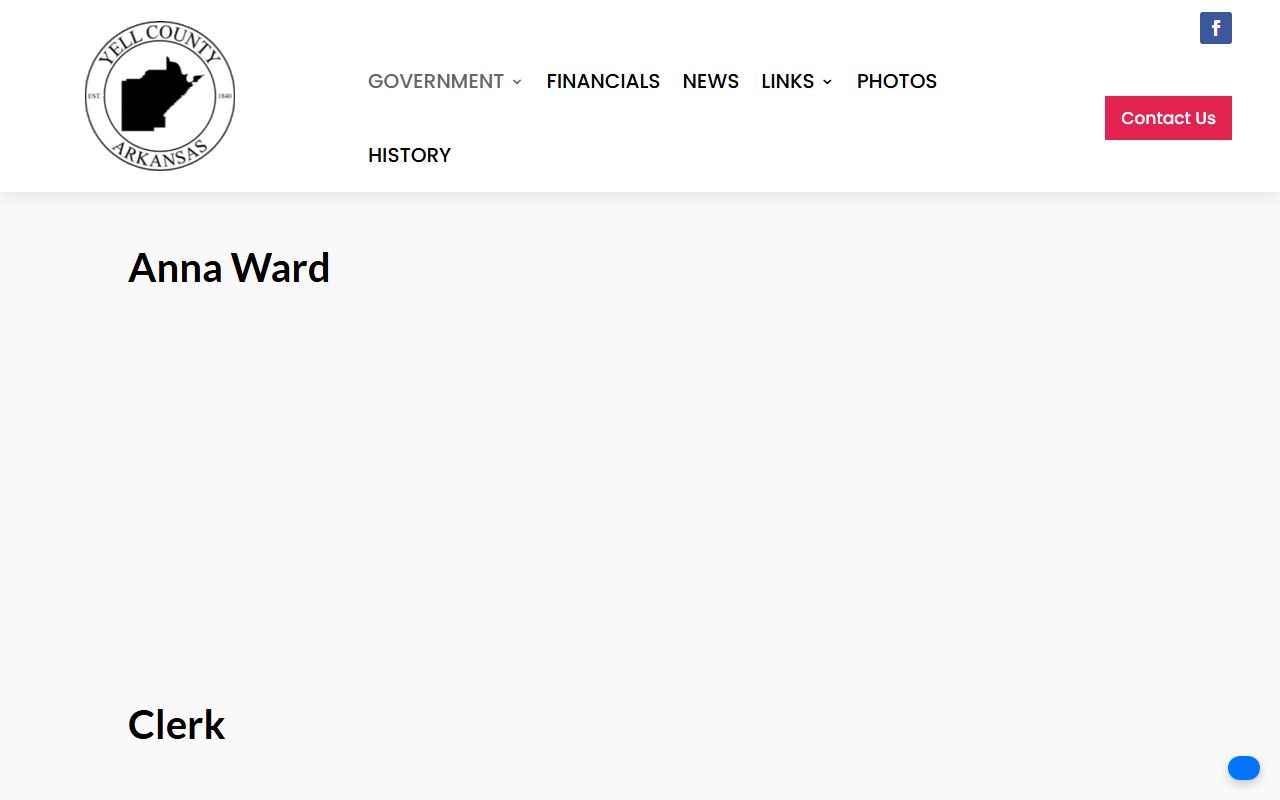 Yell County dissolution of marriage Circuit Clerk page